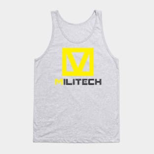 Militech Arms Company Cyberpunk - Black Tank Top